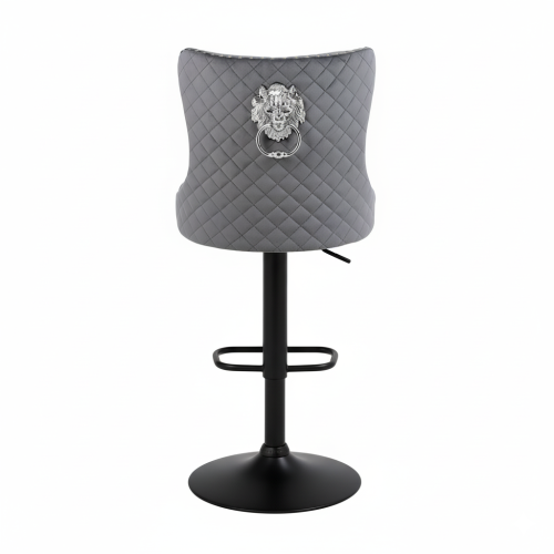 Hoker barowy, do kuchni, salonu, elegancki CRYSTAL VELVET CIEMNOSZARY BL