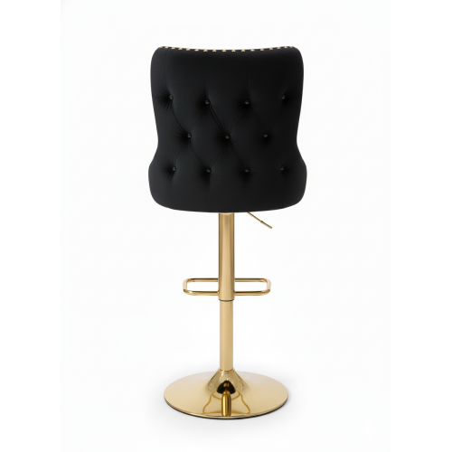 Hoker barowy,do kuchni, salonu, pokoju, elegancki LORD VELVET CZARNY GL