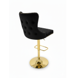 Hoker barowy,do kuchni, salonu, pokoju, elegancki LORD VELVET CZARNY GL