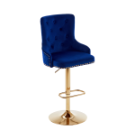 Hoker barowy,do kuchni, salonu, pokoju, elegancki ROYAL VELVET NIEBIESKI GL