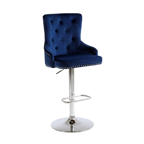 Hoker barowy,do kuchni, salonu, pokoju, elegancki ROYAL VELVET NIEBIESKI SL