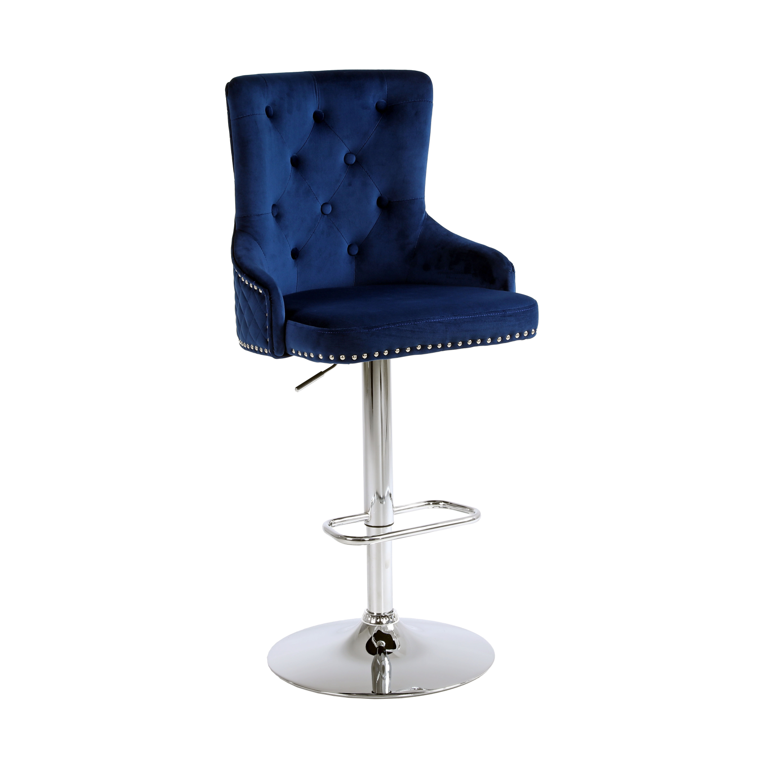 Hoker barowy,do kuchni, salonu, pokoju, elegancki ROYAL VELVET NIEBIESKI SL