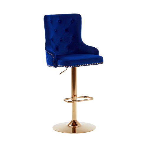 Hoker barowy,do kuchni, salonu, pokoju, elegancki ROYAL VELVET NIEBIESKI GL