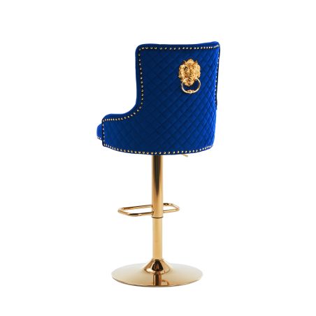 Hoker barowy,do kuchni, salonu, pokoju, elegancki ROYAL VELVET NIEBIESKI GL