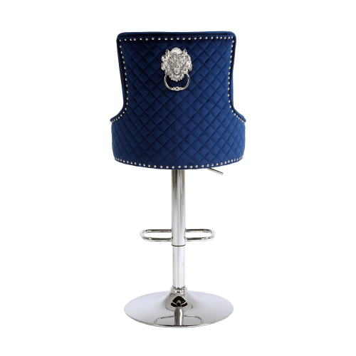 Hoker barowy,do kuchni, salonu, pokoju, elegancki ROYAL VELVET NIEBIESKI SL