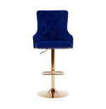 Hoker barowy,do kuchni, salonu, pokoju, elegancki ROYAL VELVET NIEBIESKI GL