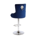 Hoker barowy,do kuchni, salonu, pokoju, elegancki ROYAL VELVET NIEBIESKI SL