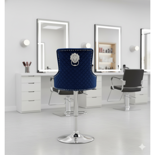 Hoker barowy,do kuchni, salonu, pokoju, elegancki ROYAL VELVET NIEBIESKI SL