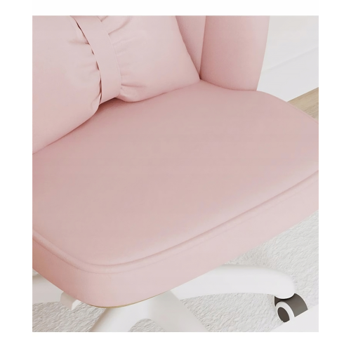 Obrotowy fotel biurowy, krzesło do pracowni, dla dziecka BUENO RÓŻOWE