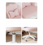 Obrotowy fotel biurowy, krzesło do pracowni, dla dziecka BUENO RÓŻOWE