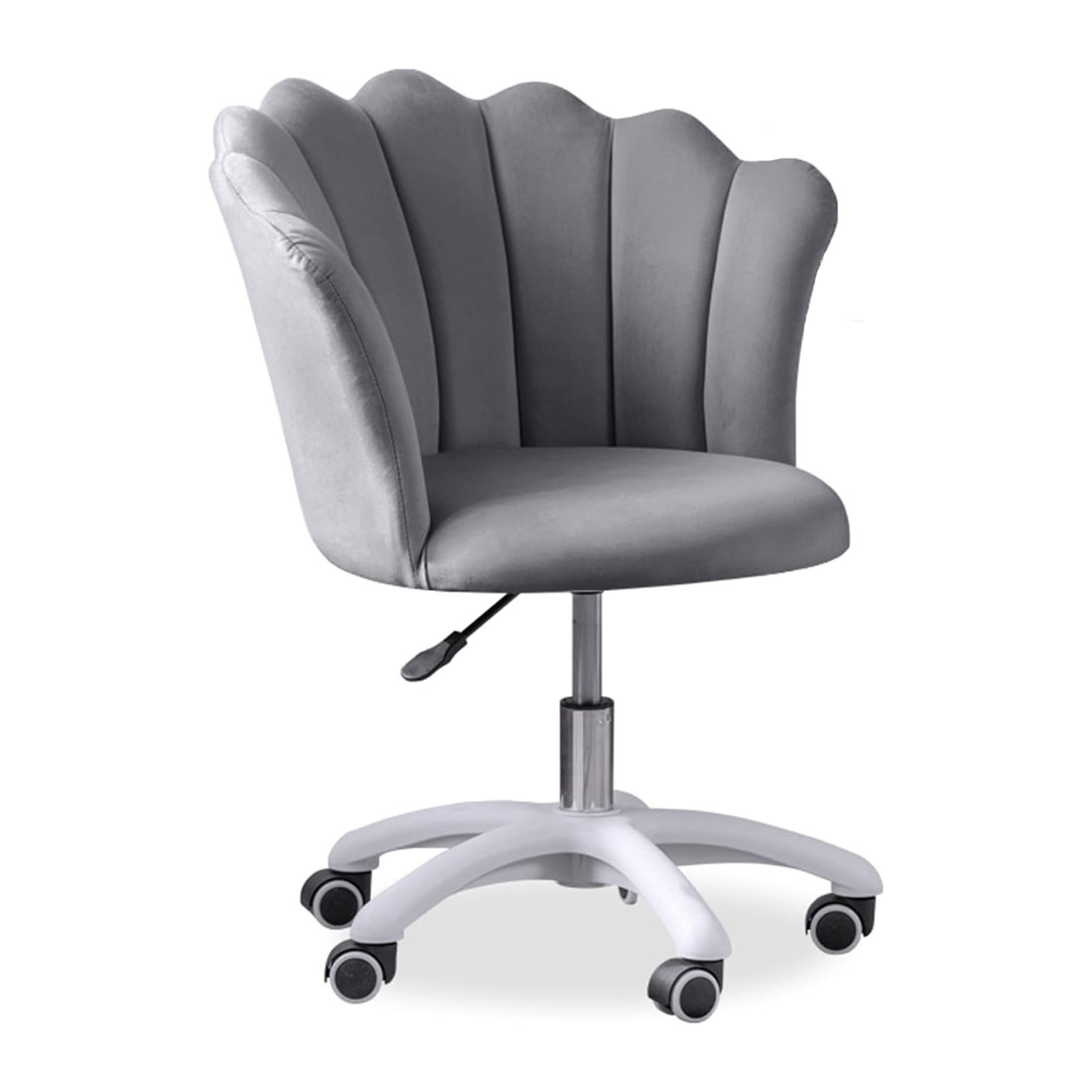 Krzesło/fotel biurowy dla gabinetu, pracowni, kosmetyczne FLOWERS szary