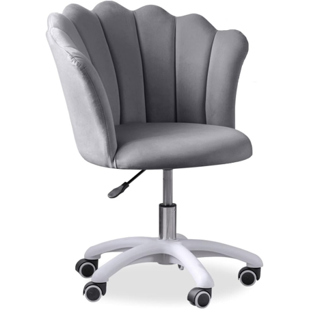 Krzesło/fotel biurowy dla gabinetu, pracowni, kosmetyczne FLOWERS szary