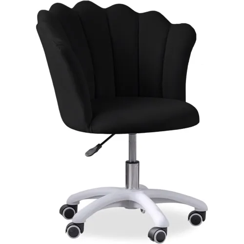 Krzesło/fotel biurowy do pracowni, gabinetu, salonu kosmetycznego FLOWERS Czarny