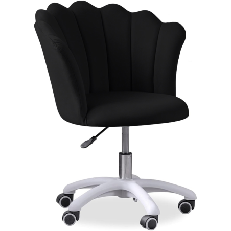 Krzesło/fotel biurowy do pracowni, gabinetu, salonu kosmetycznego FLOWERS Czarny