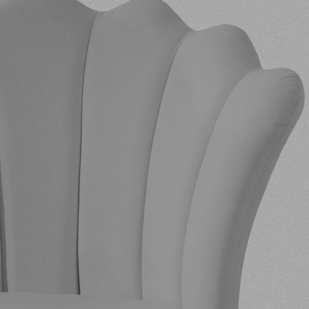 Krzesło/fotel biurowy dla gabinetu, pracowni, kosmetyczne FLOWERS szary