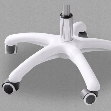 Krzesło/fotel biurowy dla gabinetu, pracowni, kosmetyczne FLOWERS szary