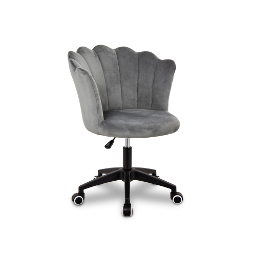 Krzesło/fotel biurowy do gabinetu, pracowni, kosmetyczne FLOWERS szary BL