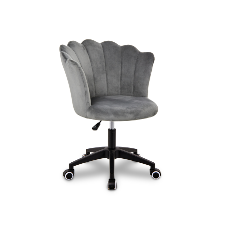 Krzesło/fotel biurowy do gabinetu, pracowni, kosmetyczne FLOWERS szary BL