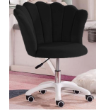 Krzesło/fotel biurowy do pracowni, gabinetu, salonu kosmetycznego FLOWERS Czarny