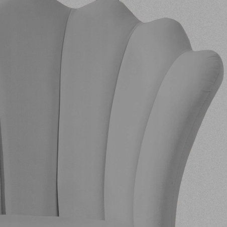 Krzesło/fotel biurowy dla gabinetu, pracowni, kosmetyczne FLOWERS szary