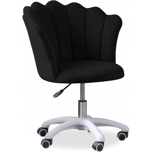 Krzesło/fotel biurowy do pracowni, gabinetu, salonu kosmetycznego FLOWERS Czarny