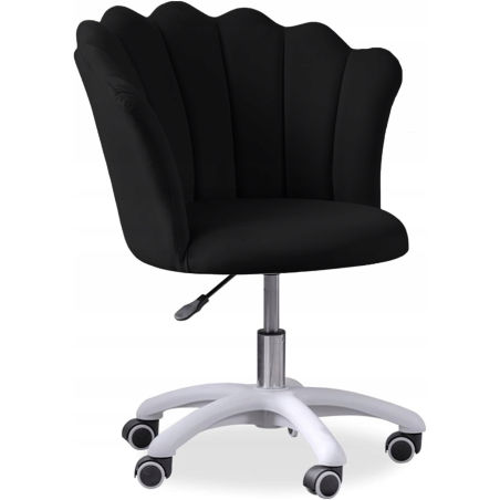 Krzesło/fotel biurowy do pracowni, gabinetu, salonu kosmetycznego FLOWERS Czarny