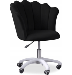 Krzesło/fotel biurowy do pracowni, gabinetu, salonu kosmetycznego FLOWERS Czarny