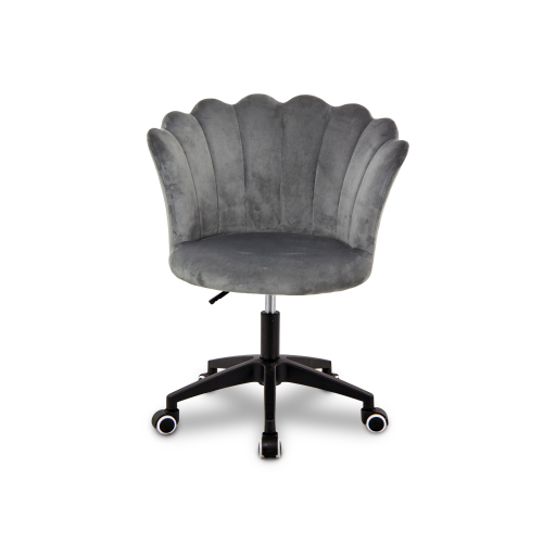 Krzesło/fotel biurowy do gabinetu, pracowni, kosmetyczne FLOWERS szary BL