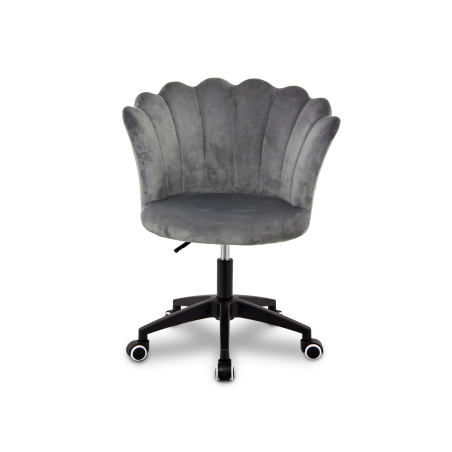 Krzesło/fotel biurowy do gabinetu, pracowni, kosmetyczne FLOWERS szary BL