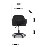 Krzesło/fotel biurowy dla dziecka, salonu, gabinetu, kosmetyczne TRIVAGO CZARNY