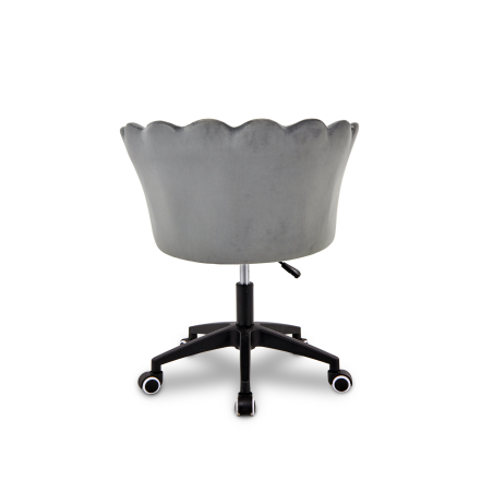 Krzesło/fotel biurowy do gabinetu, pracowni, kosmetyczne FLOWERS szary BL
