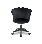 Krzesło/fotel biurowy do pracowni, salonu kosmetycznego FLOWERS Czarny BL