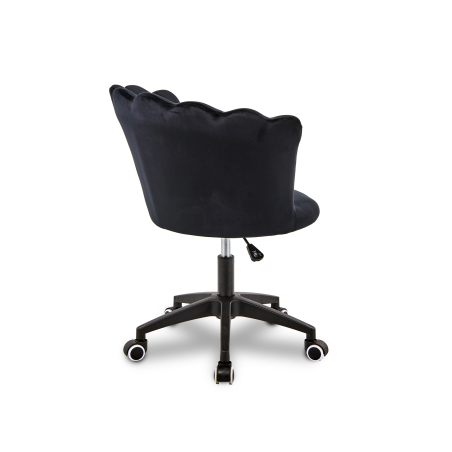 Krzesło/fotel biurowy do pracowni, salonu kosmetycznego FLOWERS Czarny BL