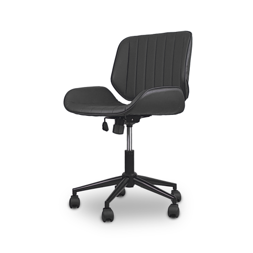 FOTEL Obrotowy, regulowany Tores Eco skóra szary do Pracowni, biura, salonu