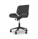 FOTEL Obrotowy, regulowany Tores Eco skóra szary do Pracowni, biura, salonu