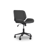 FOTEL Obrotowy, regulowany Tores Eco skóra szary do Pracowni, biura, salonu