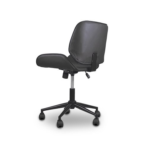 FOTEL Obrotowy, regulowany Tores Eco skóra szary do Pracowni, biura, salonu