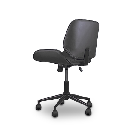 FOTEL Obrotowy, regulowany Tores Eco skóra szary do Pracowni, biura, salonu