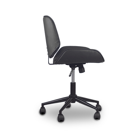 FOTEL Obrotowy, regulowany Tores Eco skóra szary do Pracowni, biura, salonu