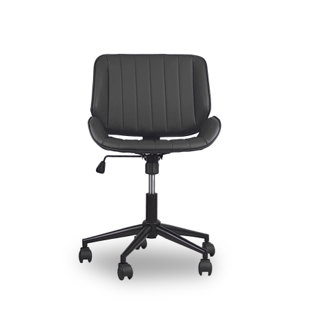 FOTEL Obrotowy, regulowany Tores Eco skóra szary do Pracowni, biura, salonu