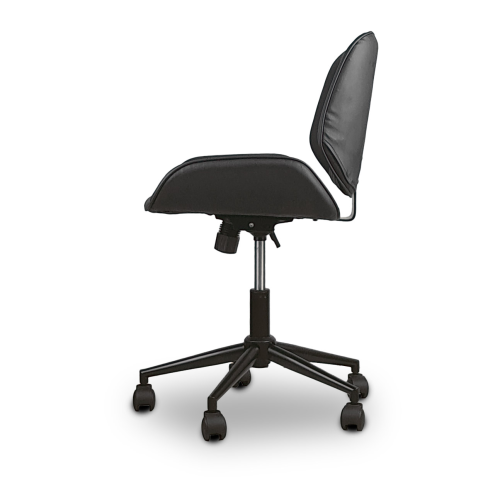 FOTEL Obrotowy, regulowany Tores Eco skóra szary do Pracowni, biura, salonu