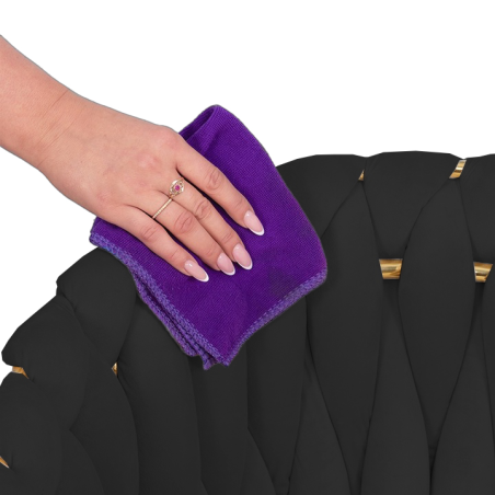 Krzesło obrotowe, fotel do salonu IMPERIA PLUS welur czarny