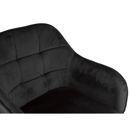 Krzesło/fotel biurowy dla dziecka, salonu, kosmetyczne TRIVAGO CZARNY BL