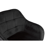 Krzesło/fotel biurowy dla dziecka, salonu, kosmetyczne TRIVAGO CZARNY BL