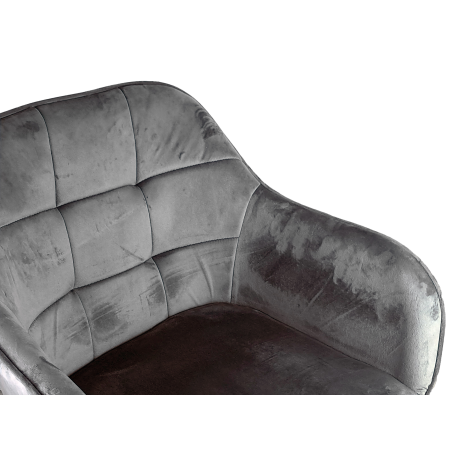 Krzesło/fotel biurowy dla dziecka, salonu, pracowni TRIVAGO szary BL