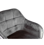 Krzesło/fotel biurowy dla dziecka, salonu, pracowni TRIVAGO szary BL