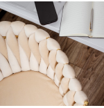 Krzesło obrotowe, fotel do salonu IMPERIA PLUS welur beżowy