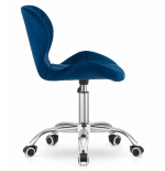 Krzesło obrotowe RIVELLO velvet - granat