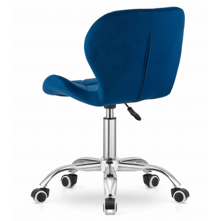 Krzesło obrotowe RIVELLO velvet - granat