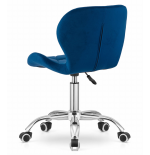Krzesło obrotowe RIVELLO velvet - granat